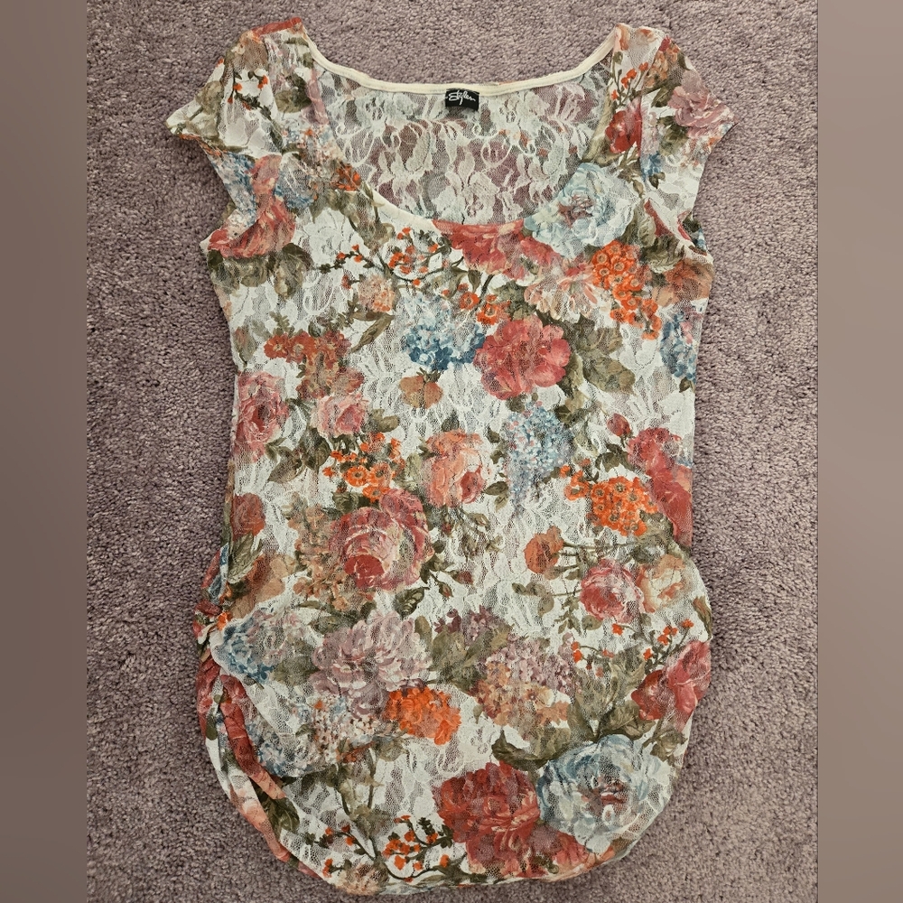 Floral Lace Women's Top